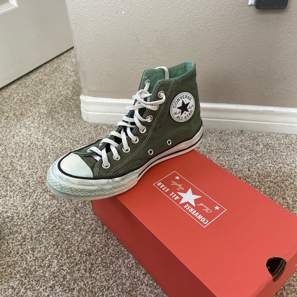 Olive green Chuck 70s Converse - Picture 8 of 9